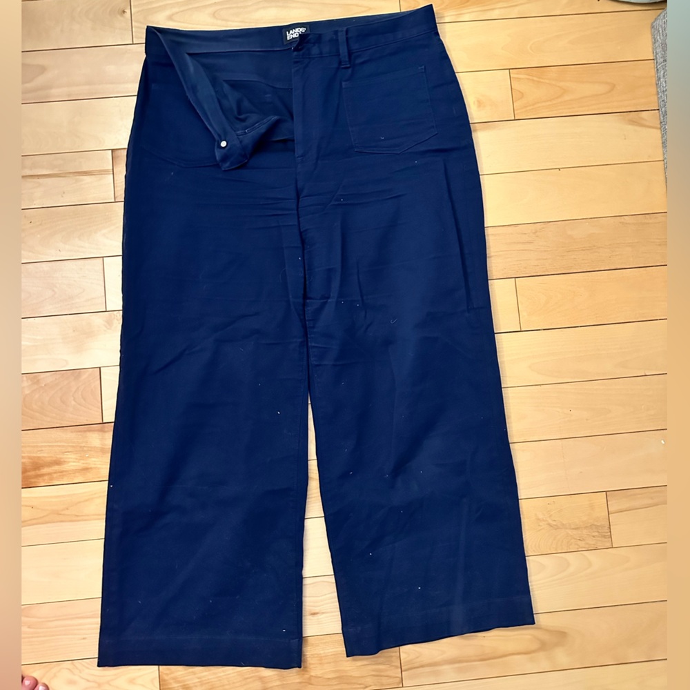 Wide Leg High Rise Chinos